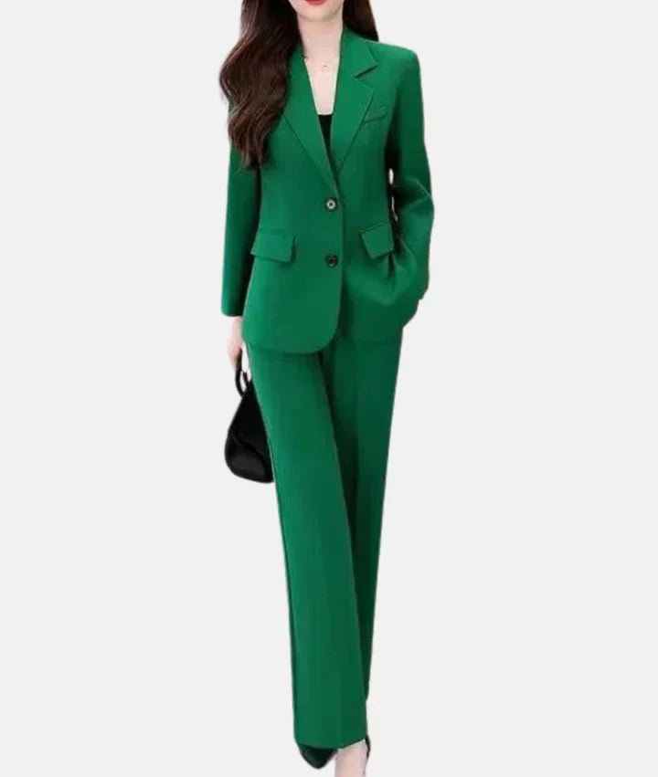 Damen Hosenanzug Taillierter Blazer