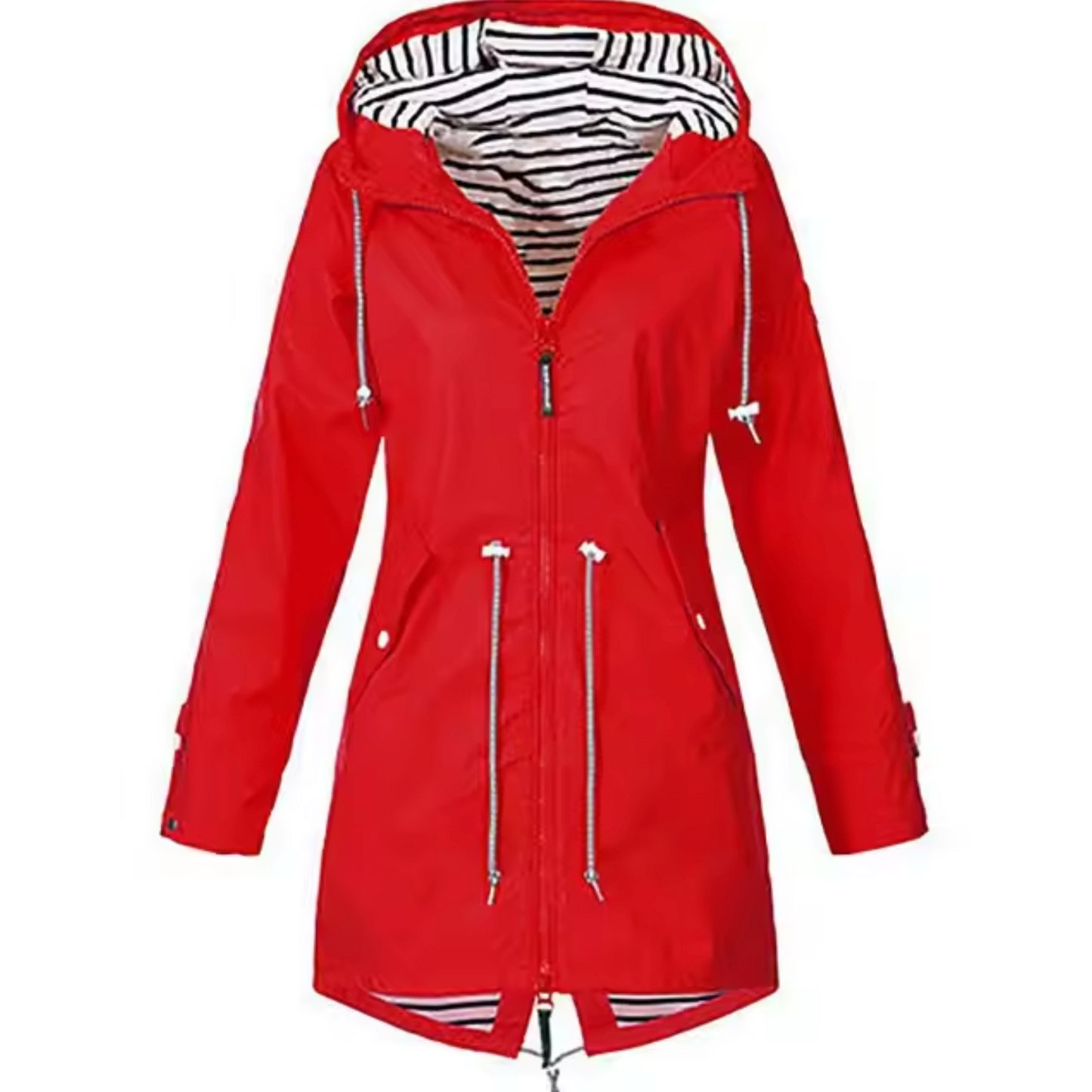 Wasserdichte Regenjacke Damen Poncho Regenmantel Verstellbar