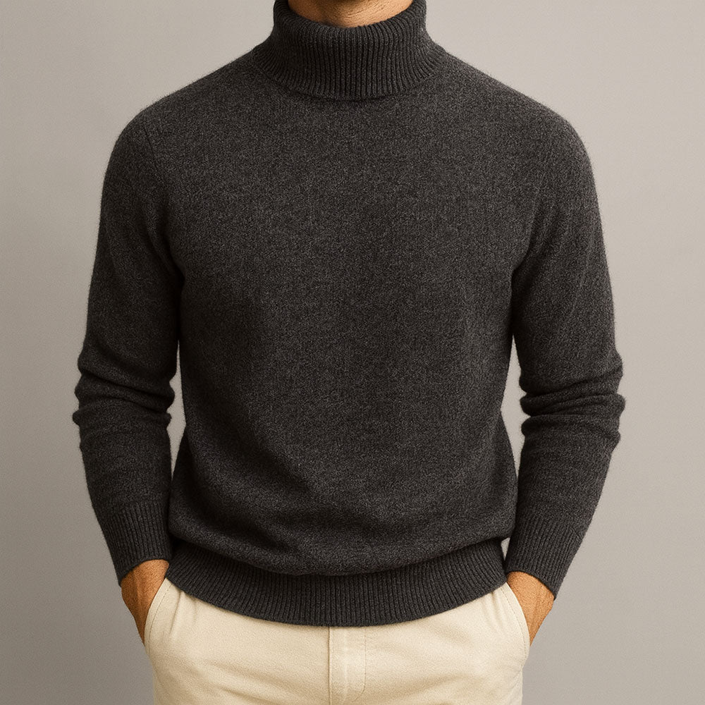 Cashmere Stehkragenpullover