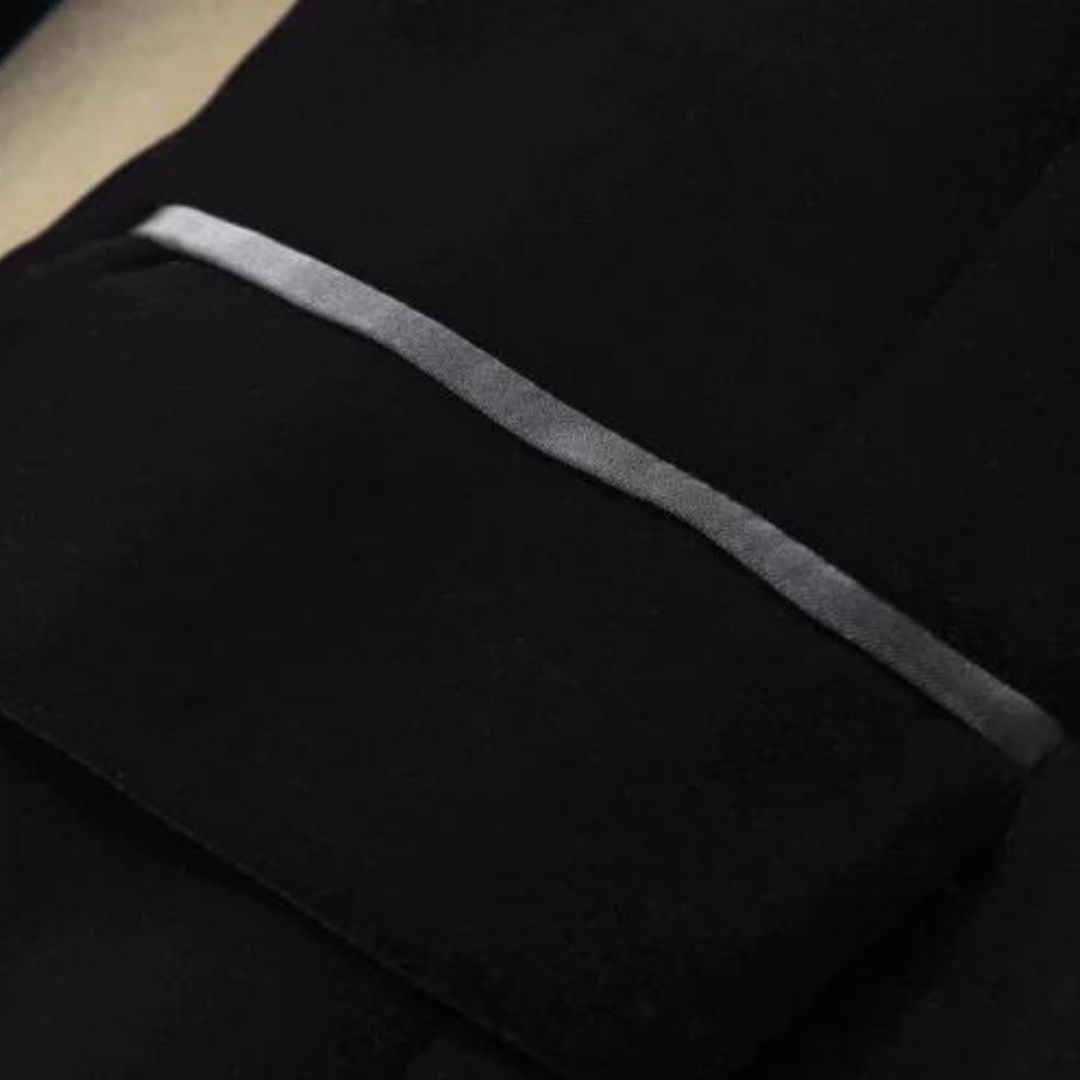 Norvielle Damen Samt Blazer mit Satin Revers