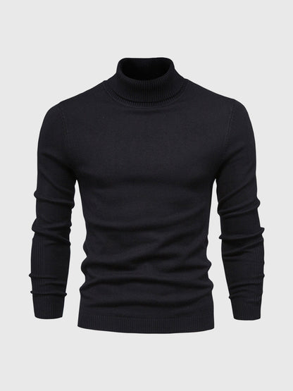 Herren Rollkragenpullover Kurz Waschbar