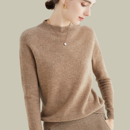 Damen Rollkragenpullover Merinowolle Winter