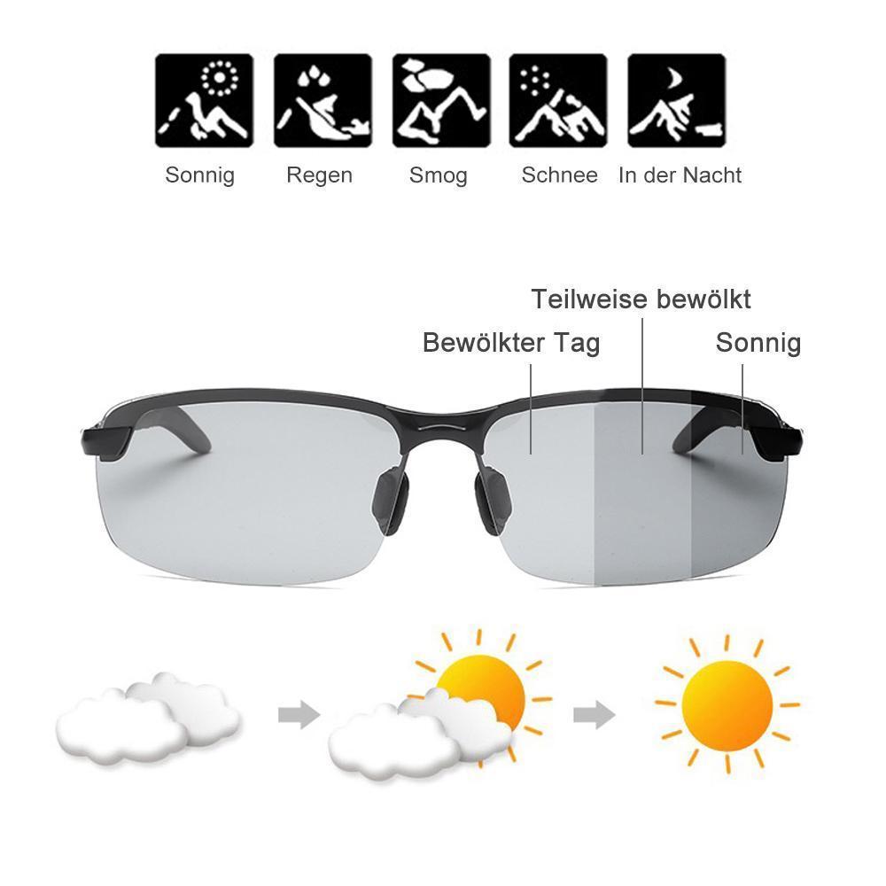 Polarisierende Sonnenbrille Automatische Verfärbung
