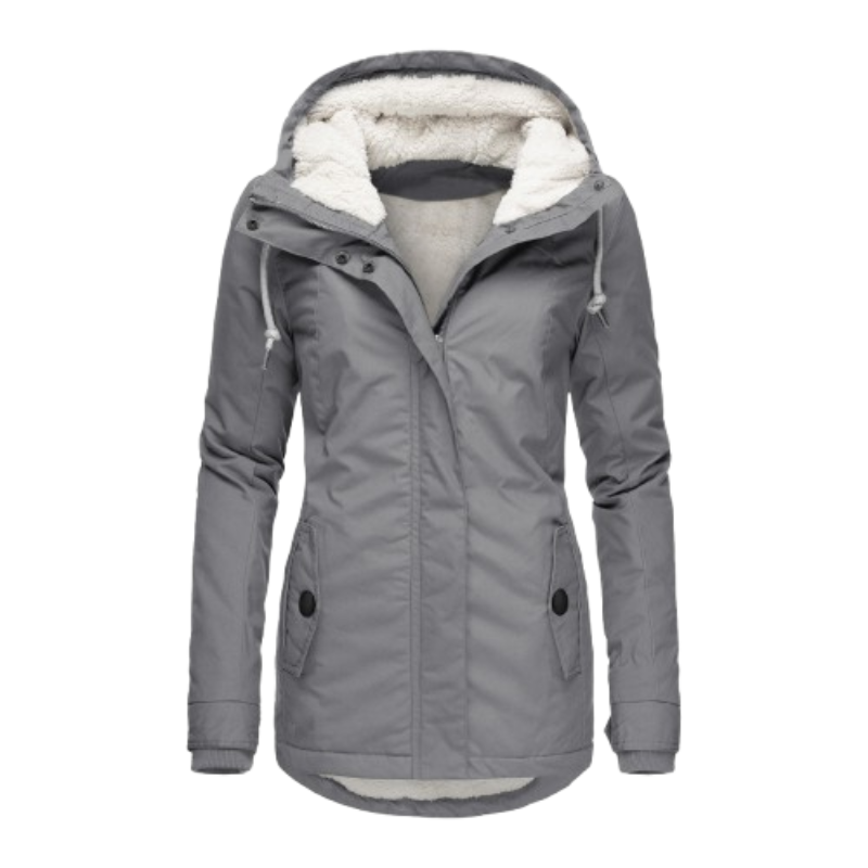 Norvielle Damen Winterparka Sherpa Gefüttert Warm