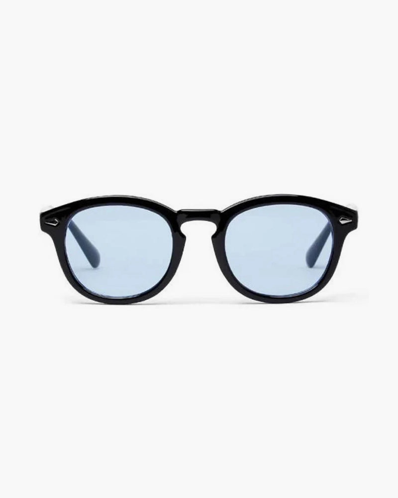 Herren Runde Sonnenbrille Schwarz - Norvielle