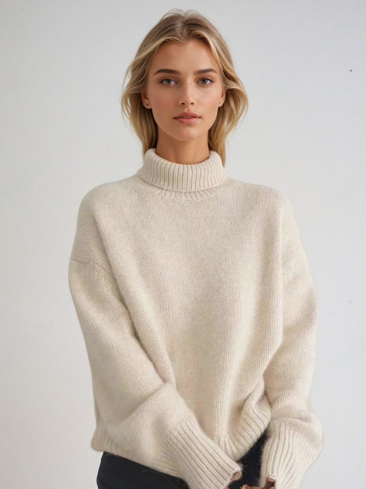 Damen Rollkragenpullover Normale Passform - Norvielle