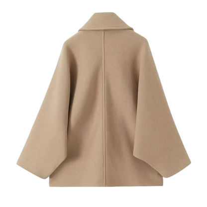 Damen Übergangsjacke Beige Oversized Beige - Norvielle
