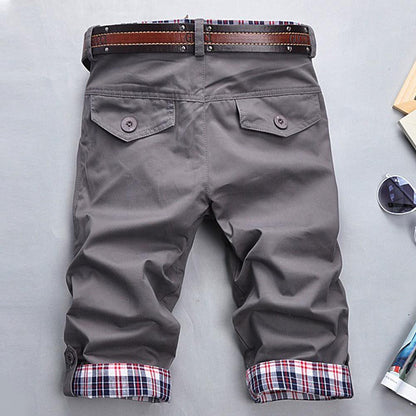 Heidi Damen Shorts Gürtel Karomuster - Norvielle