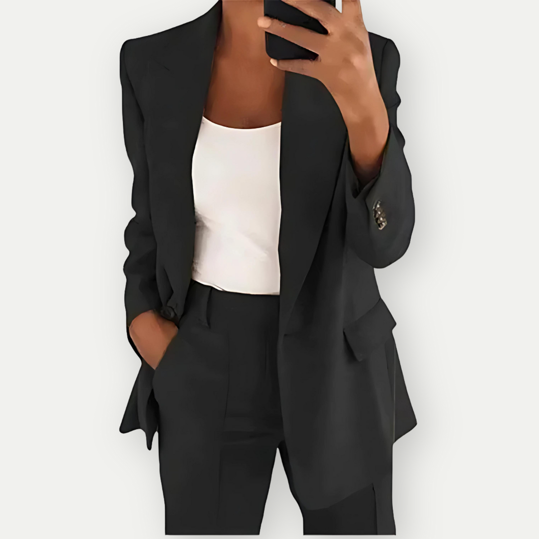 Damen Blazer Set Bequem Formal
