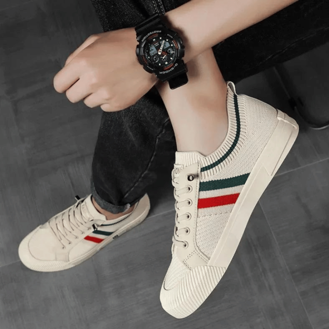 Herren Sneaker Streifen Sportlich