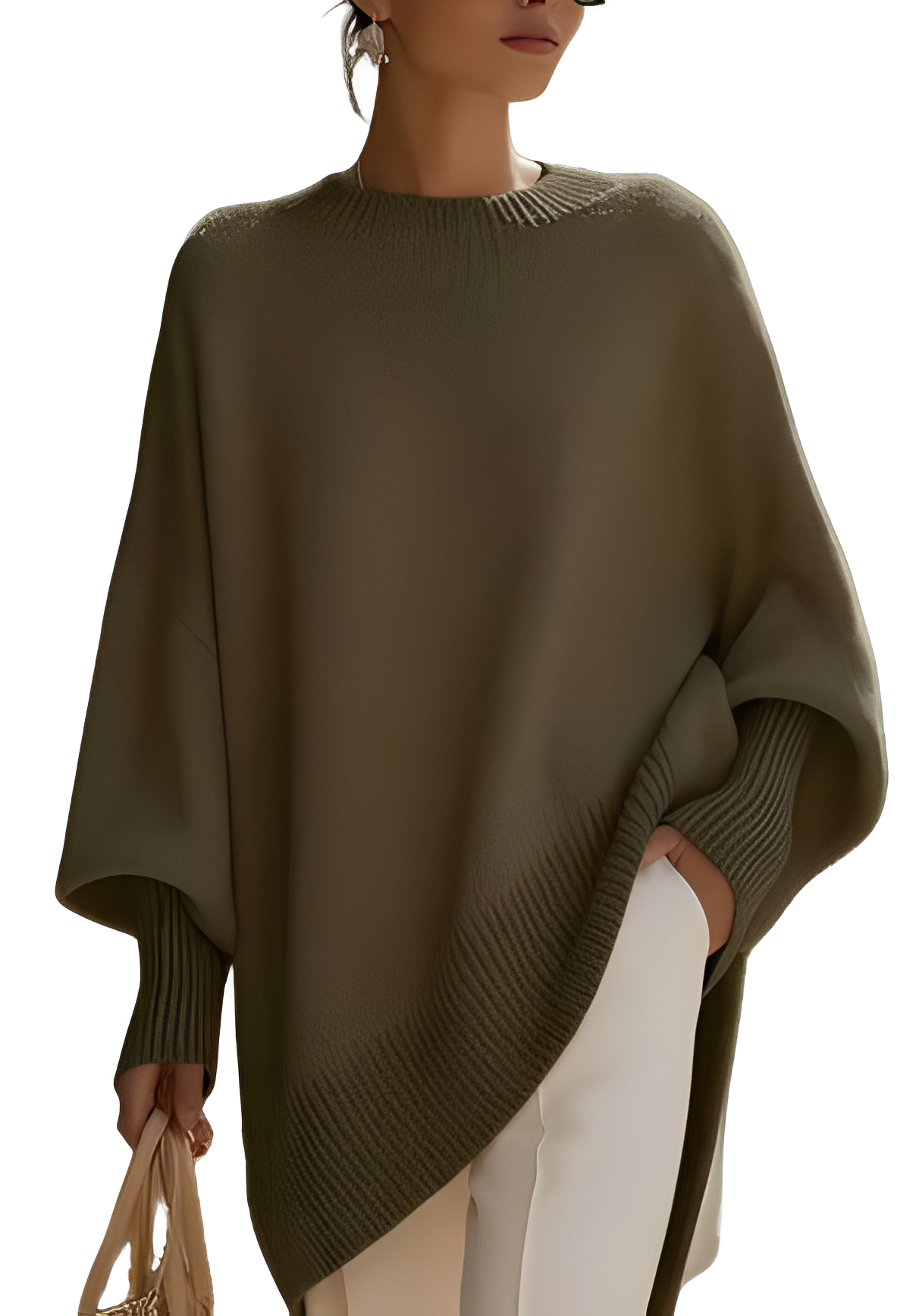 Damen Oversize Pullover Großzügig