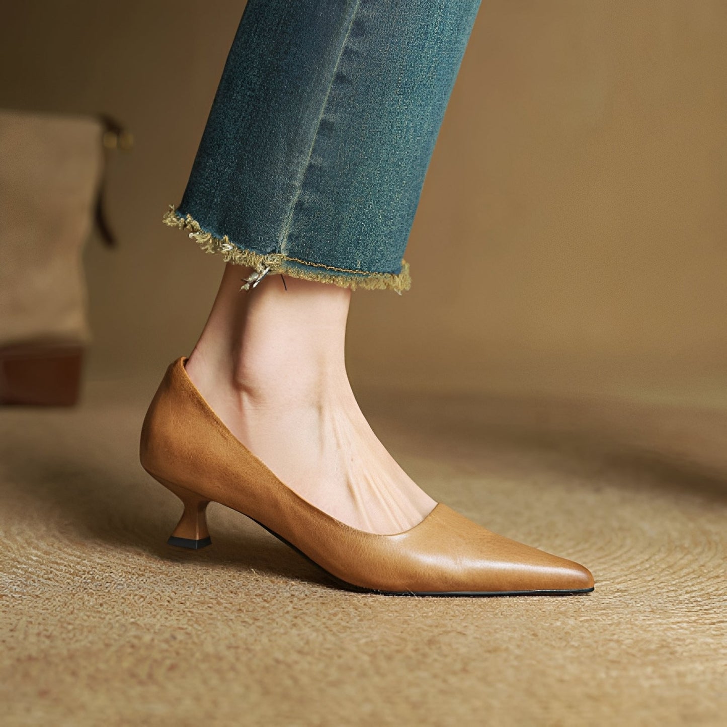 Rhea Damen Pumps Spitze Schuhe