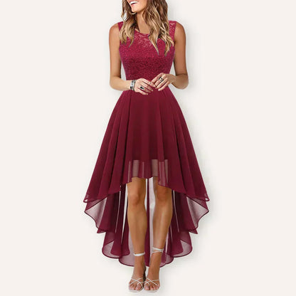 Damen Elegantes Midi Kleid Hochzeit Hochzeitsgast Schwarz - Norvielle