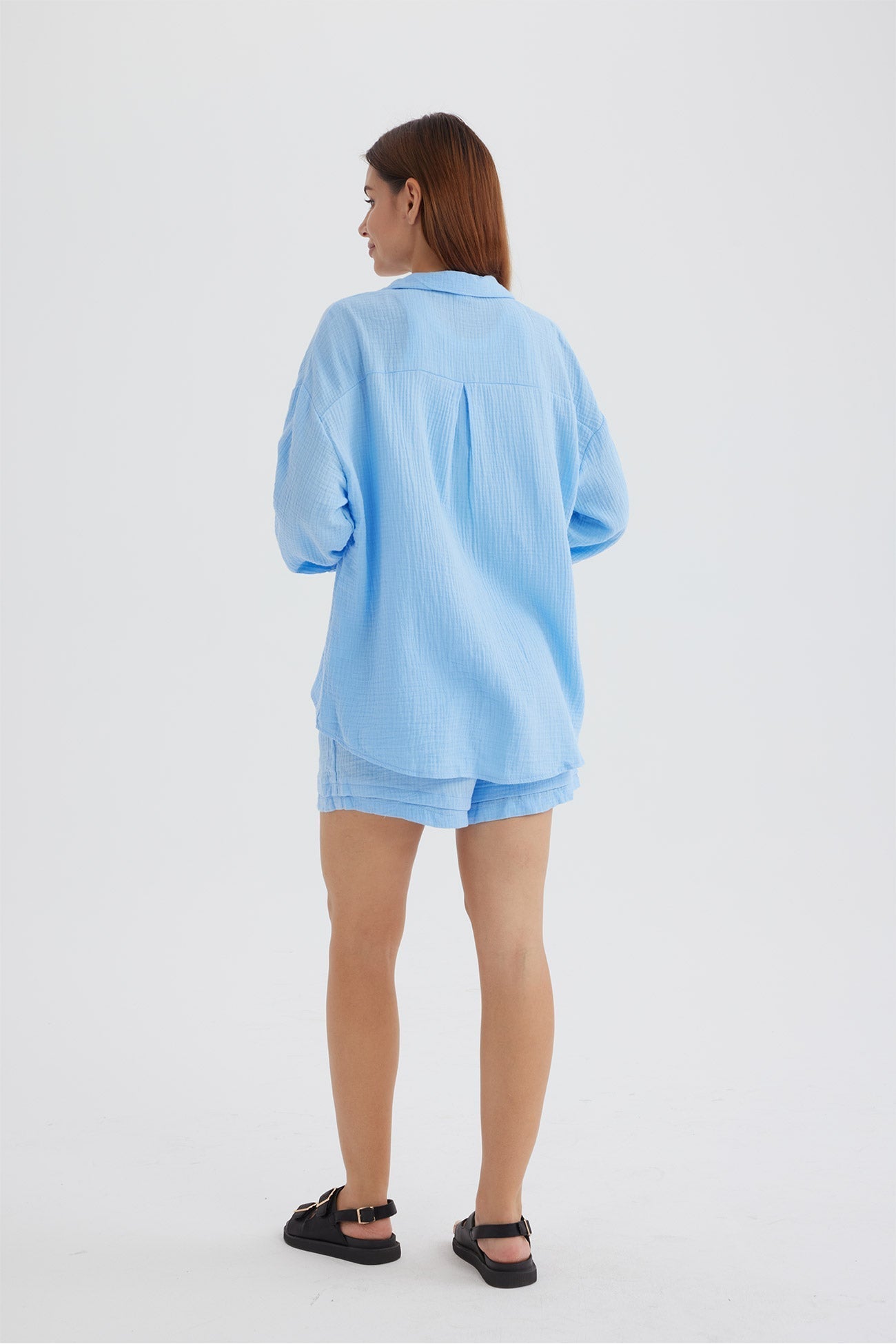 Norvielle Damen Langarmshirt und Shorts Siena