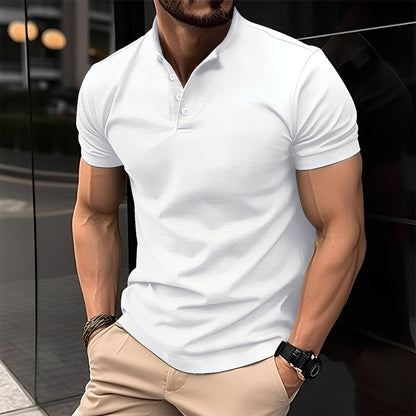Herren Poloshirt mit Knöpfen Lässig