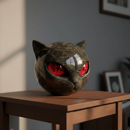 Mystica e Wächterkatze Steinfigur