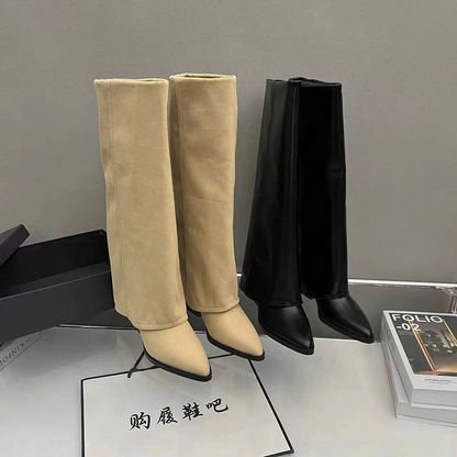 Wynne Damen Stiefeletten Breiter Blockabsatz