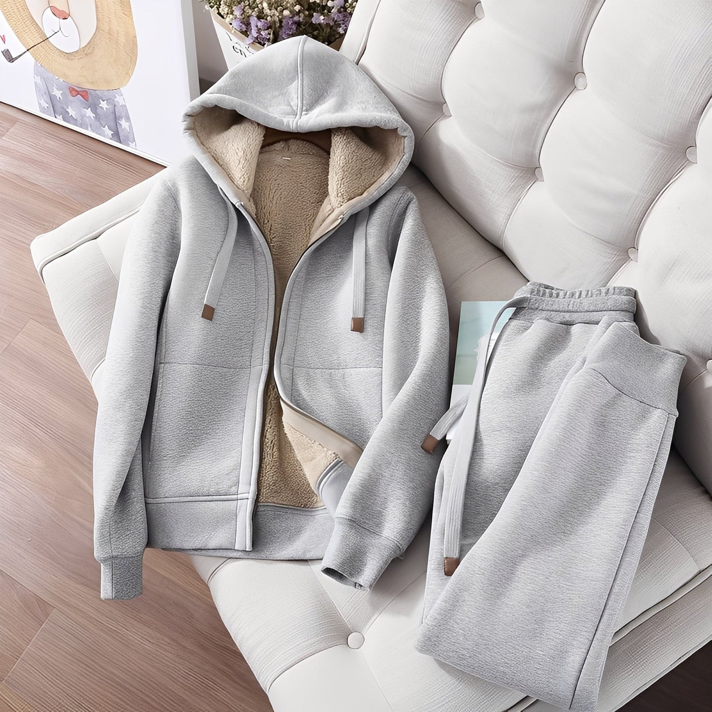 Damen Hoodie Jogginghose Set
