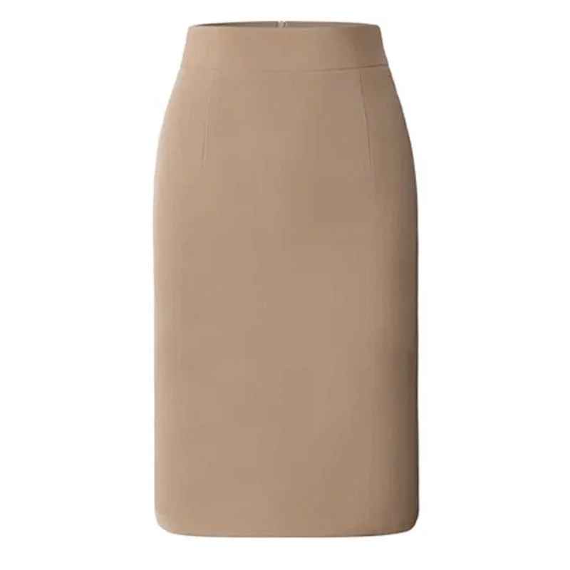 Damen Maxi-Rock Mit Schlitz Hinten Ohne Gürtel