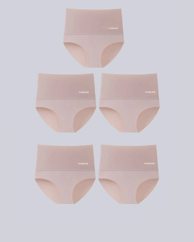 Damen Slips Hoch Taille 5er Pack Bauchkontrolle