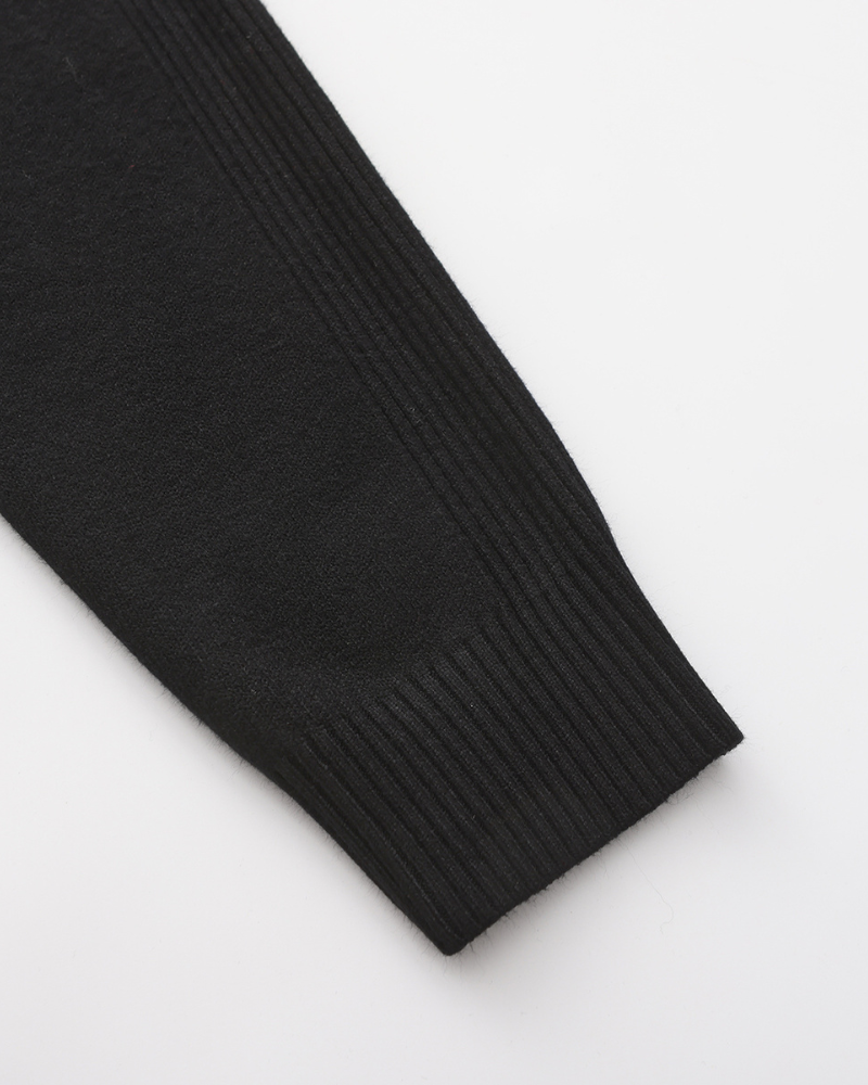 Herren Rollkragen Strickpullover Slim Fit Grau