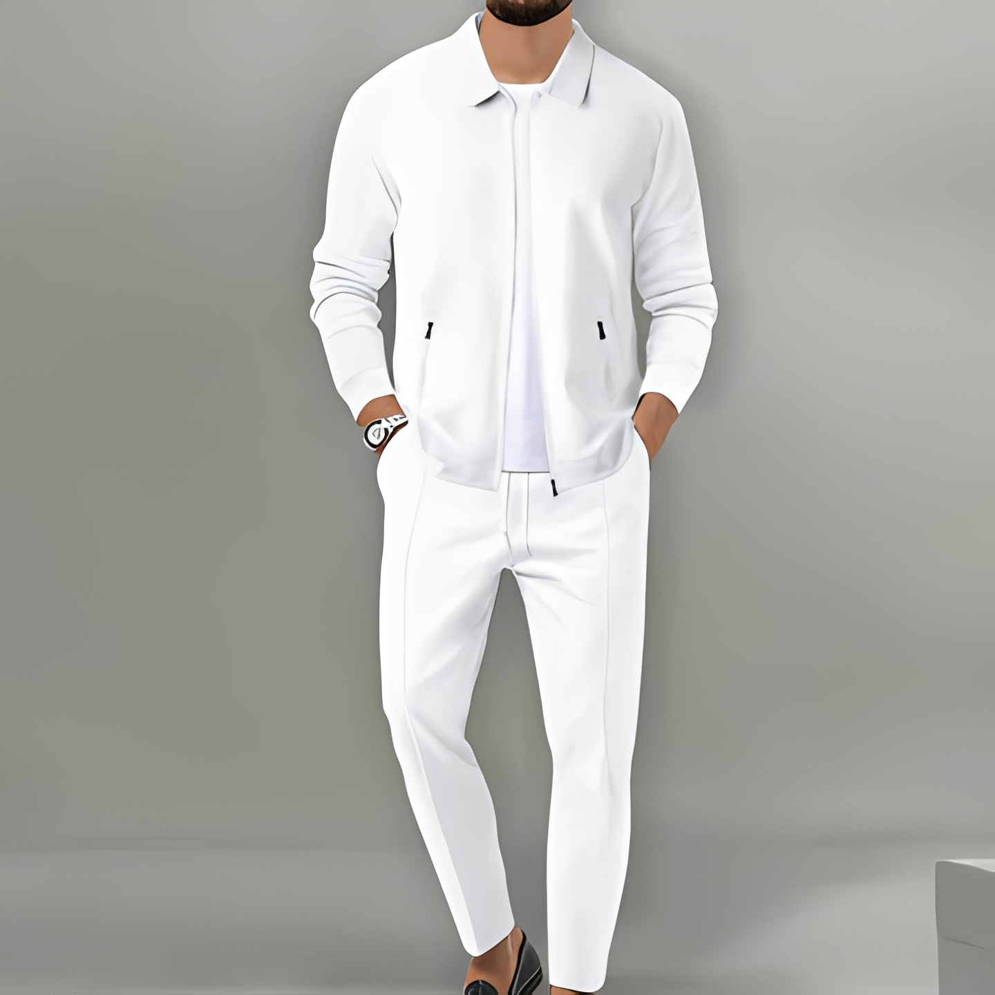 Herren Anzug Entspannter Trend Stoff