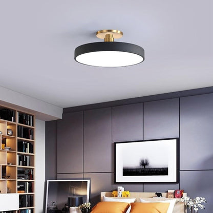 Moderne LED-Deckenleuchte Gold Finish
