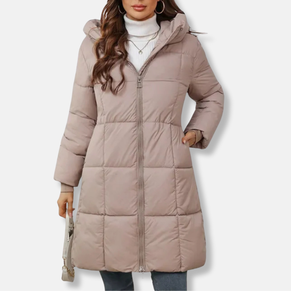 Norvielle Damen Daunenmantel Winterjacke Gefüttert Mit Kapuze