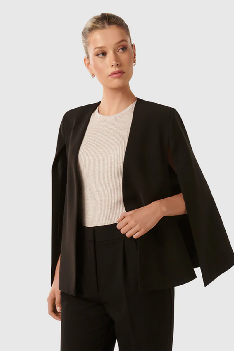 Damen Cape-Hut Elegantes Design Schwarz - Norvielle
