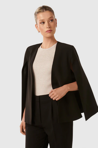 Damen Cape-Hut Elegantes Design Schwarz - Norvielle