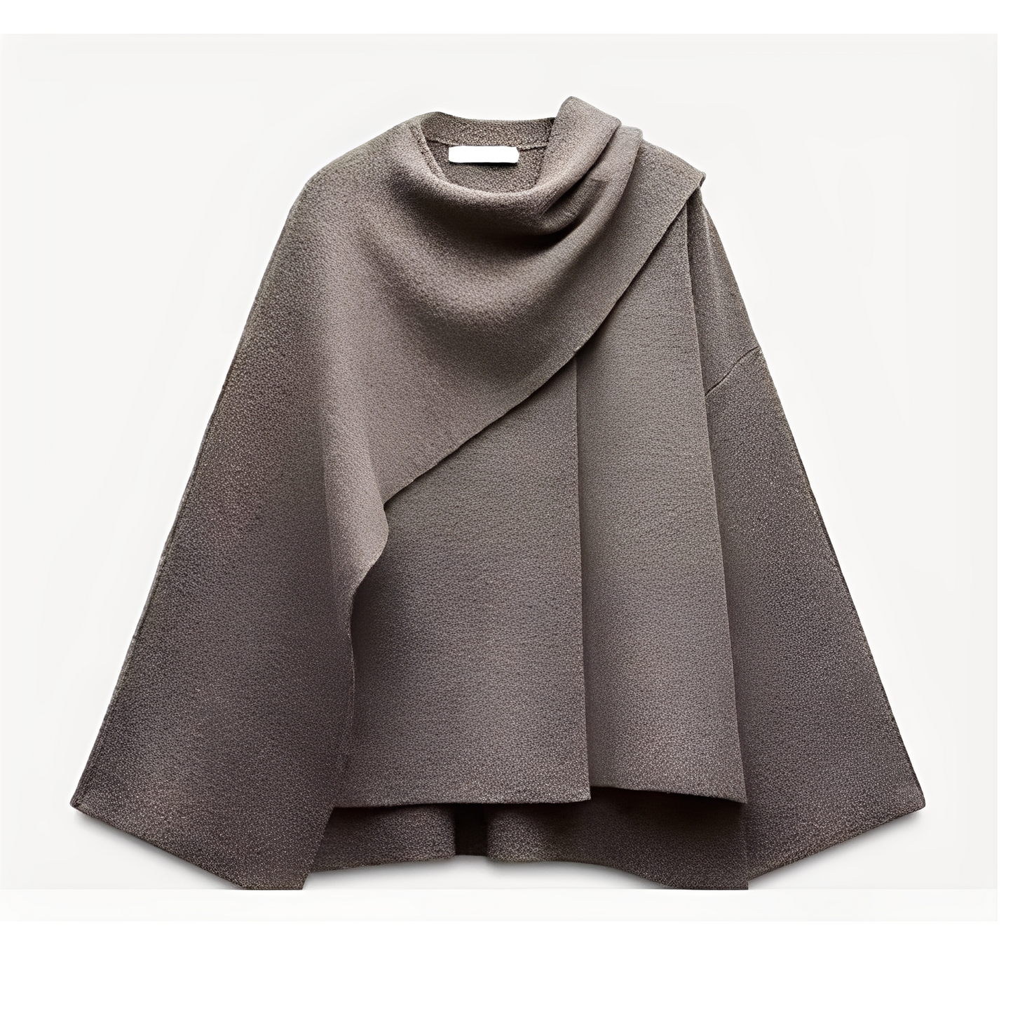 Damen Strickmantel Weich Stilvoll Beige