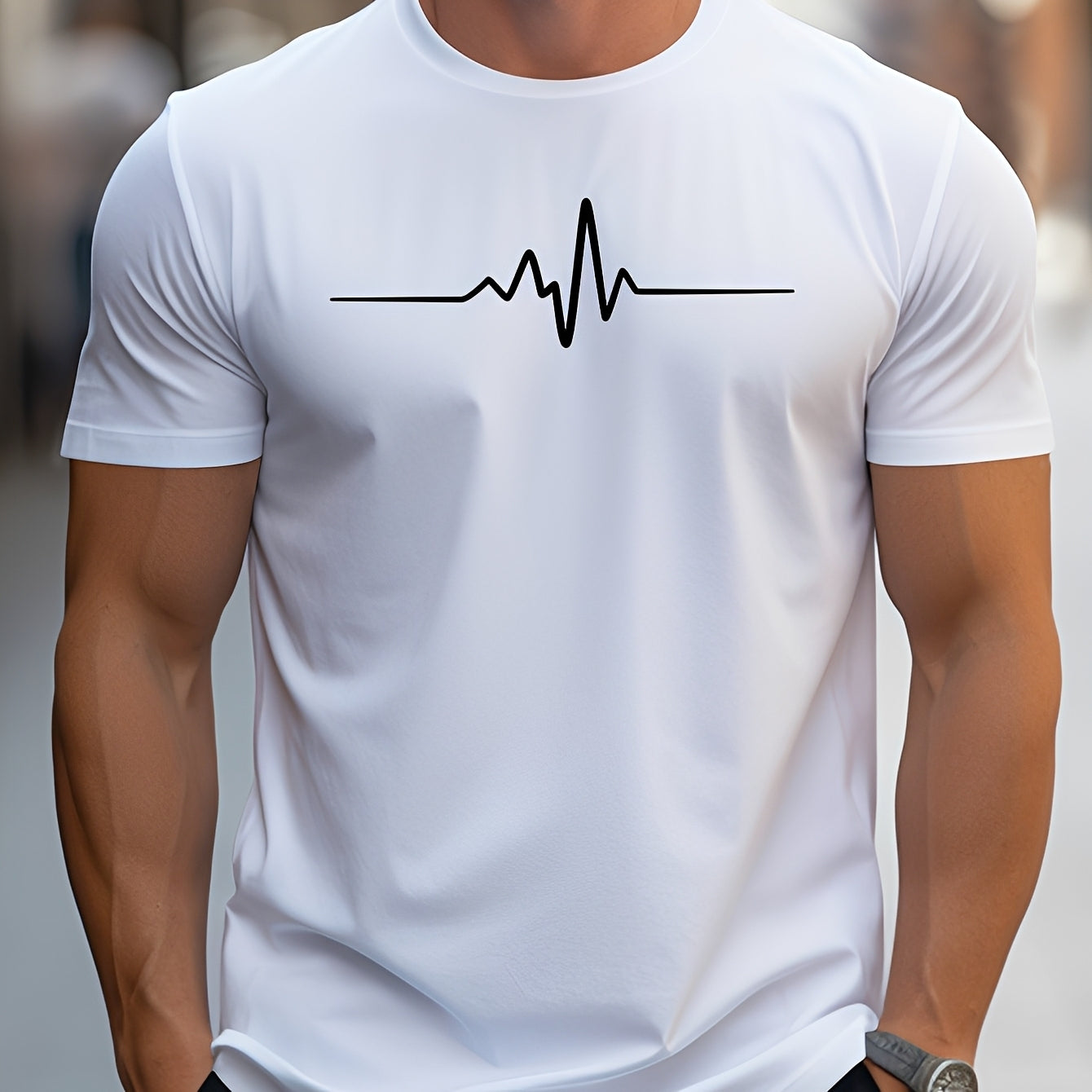 Russell Herren Slim-Fit T-Shirt mit Print
