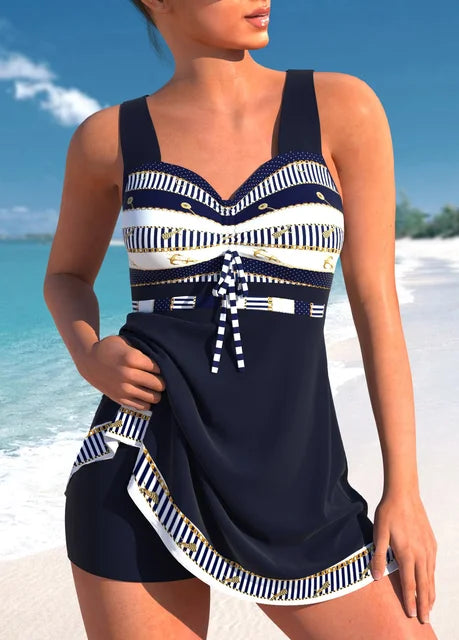 Norvielle Damen Zweiteiliger Badeanzug Tankini-Set