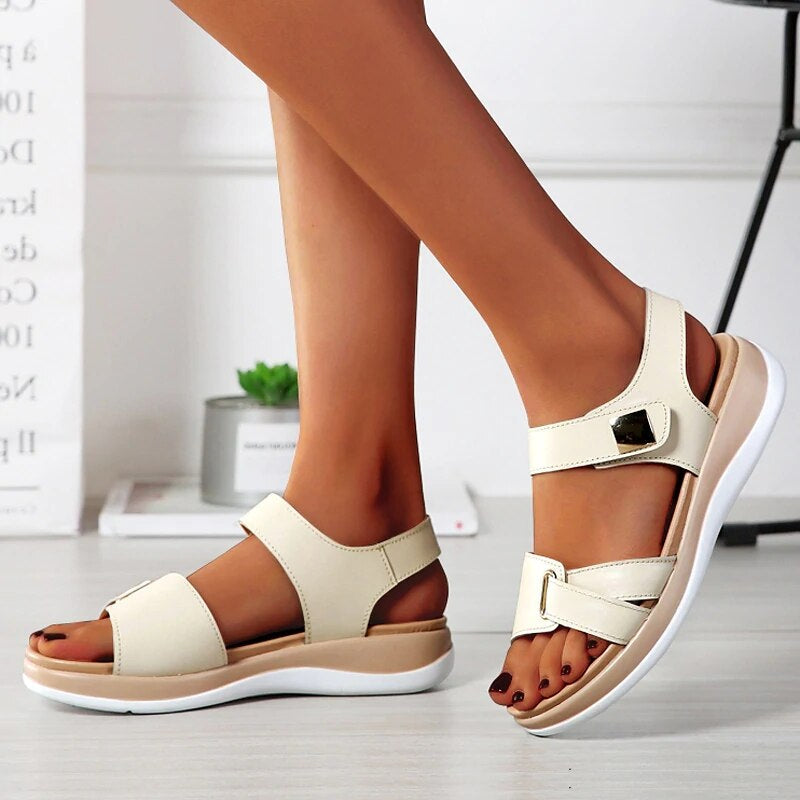 Damen Orthopädische Sandalen Flach Schick