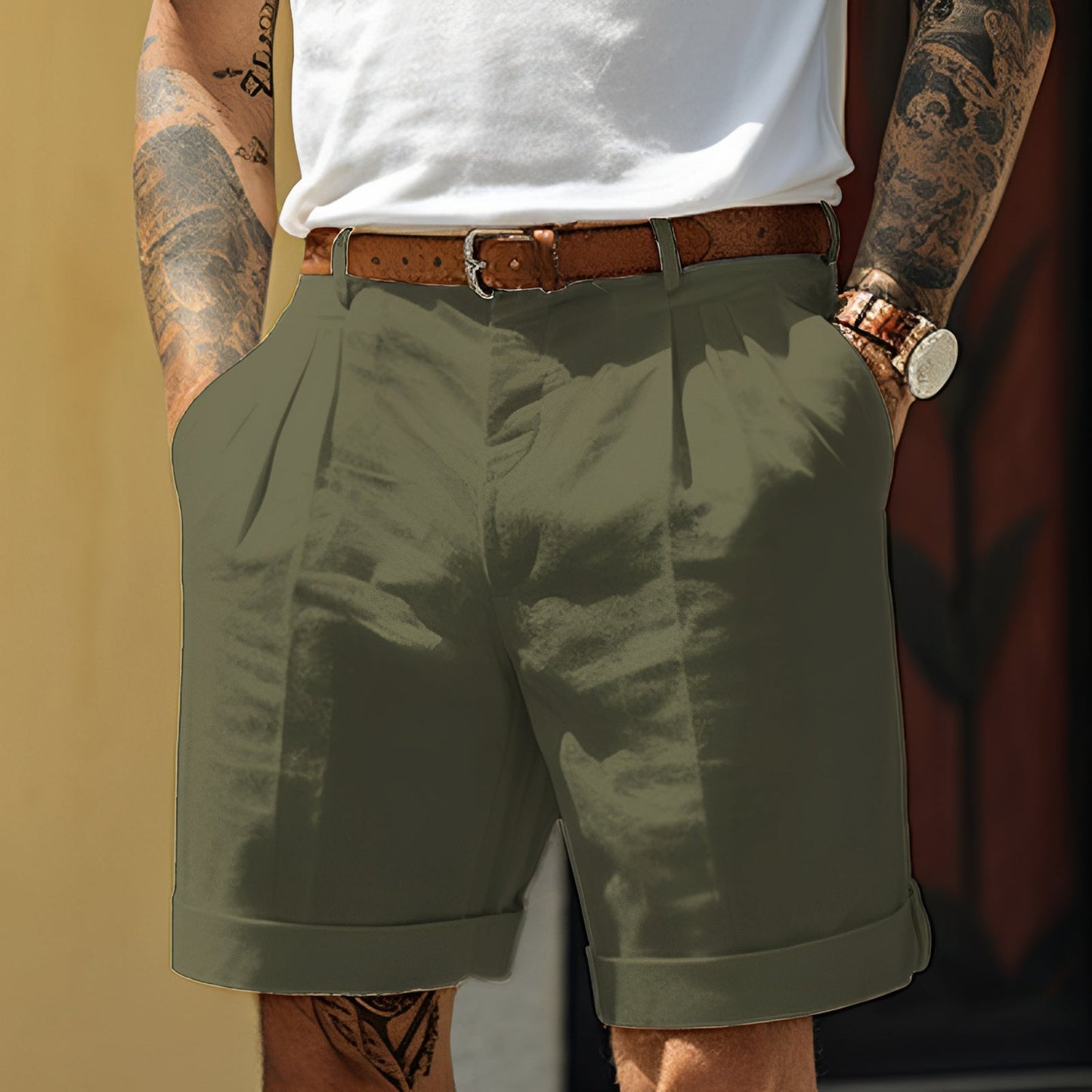 Herren Shorts Gerade Geschnitten Adrian