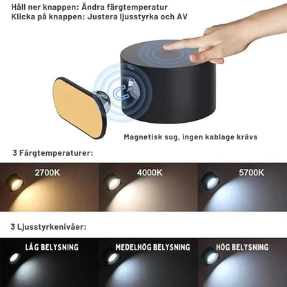 Luminord Wandleuchte Wiederaufladbar Skandinavischer Stil