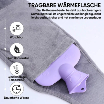 Wärmflaschengürtel Plüsch Nachfüllbar