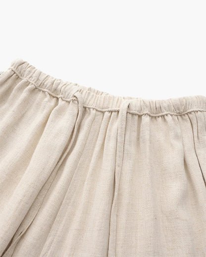 Herren Leinenhose Slim Fit Leicht Beige
