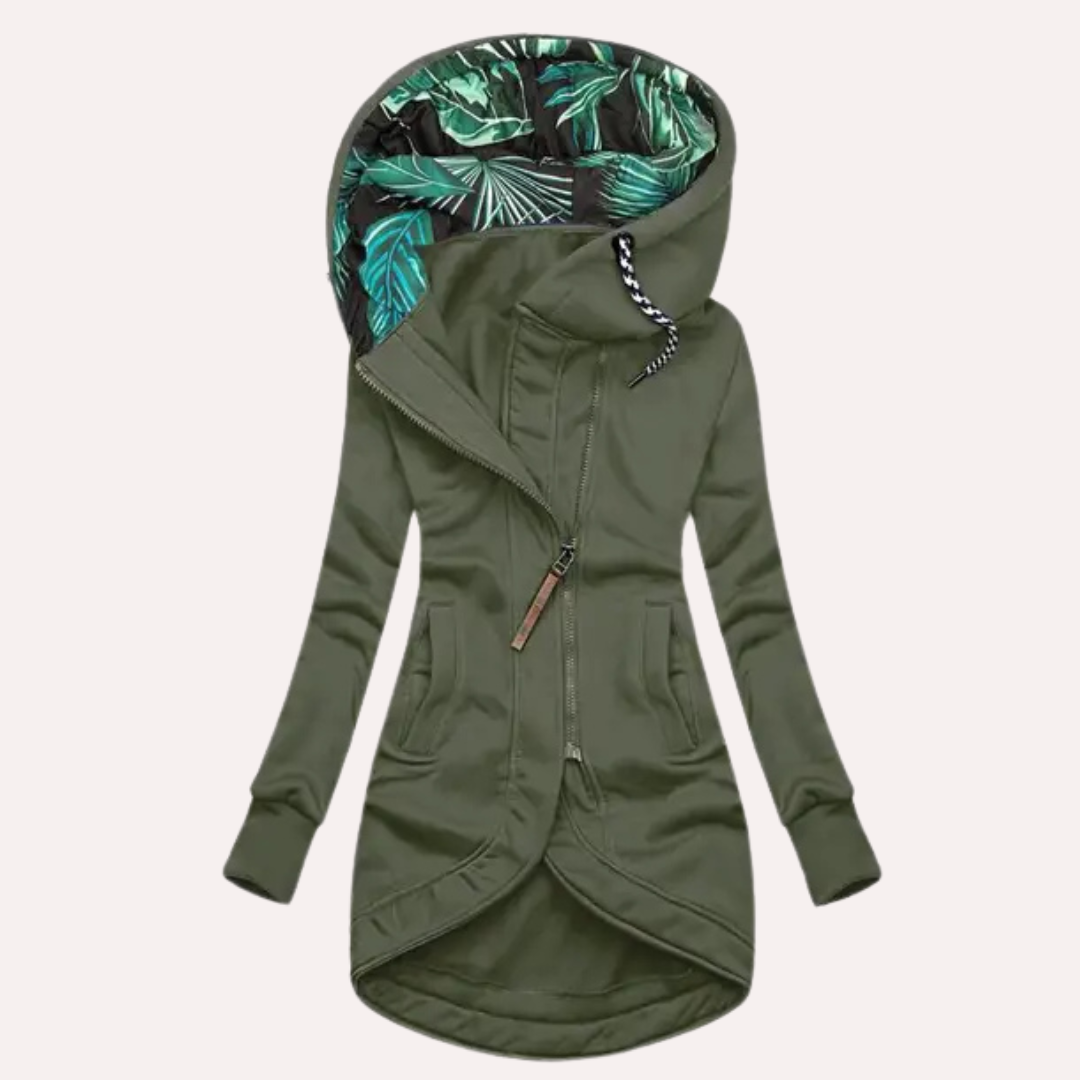 Damen Hoodie Lässig Gemusterter Kapuze