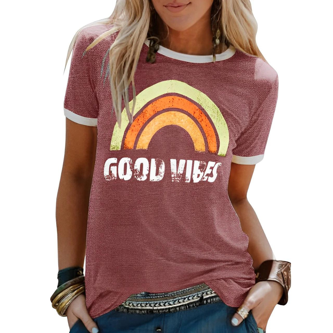 Norvielle Damen Hemd Good Vibes