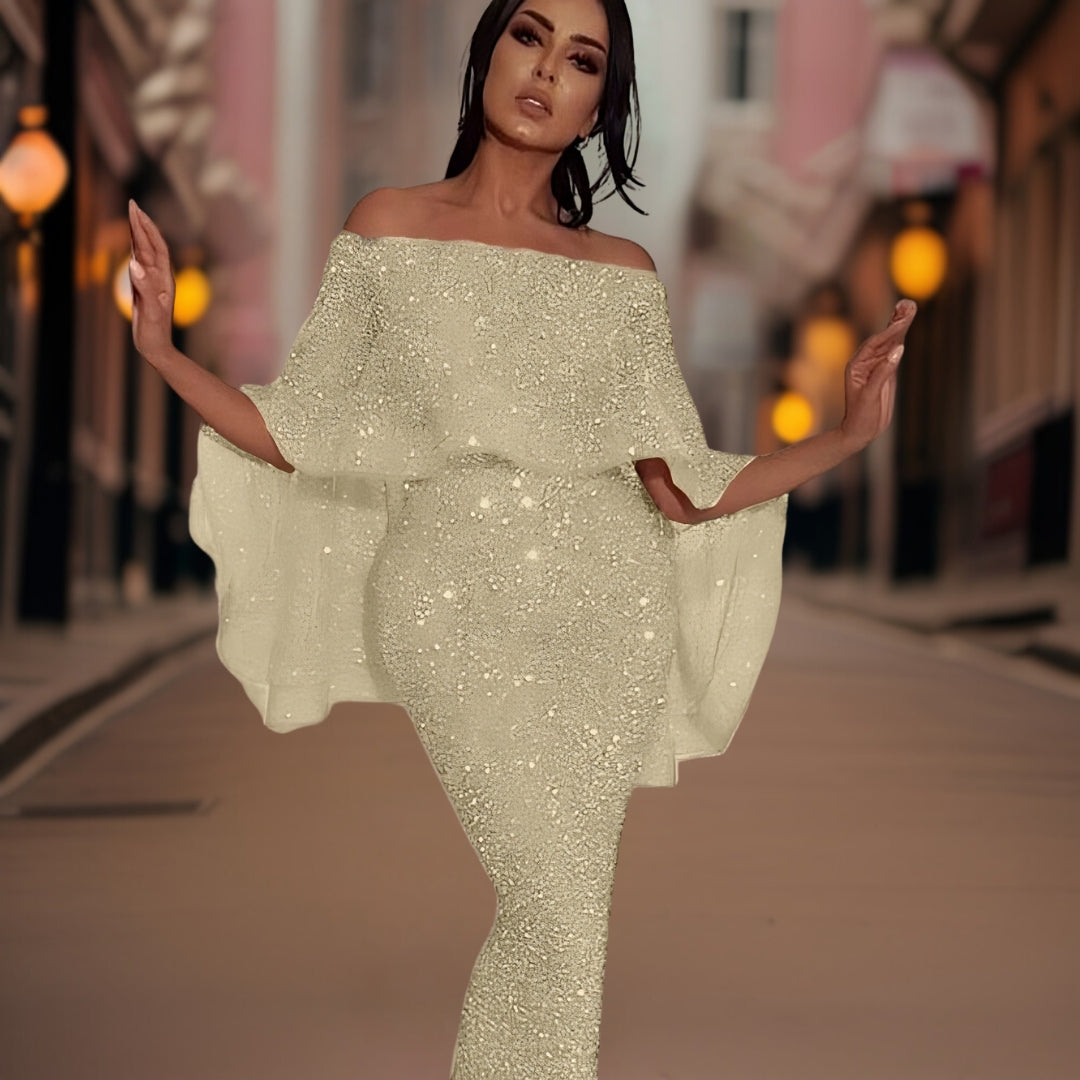 Norvielle Damen Abendkleid Hochwertig