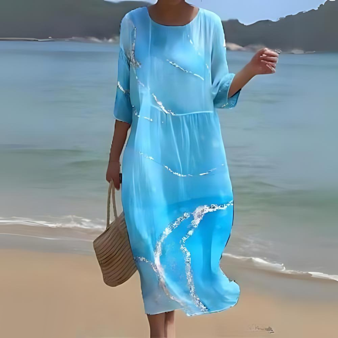 Damen Midi-Kleid Elegant Zeitlos