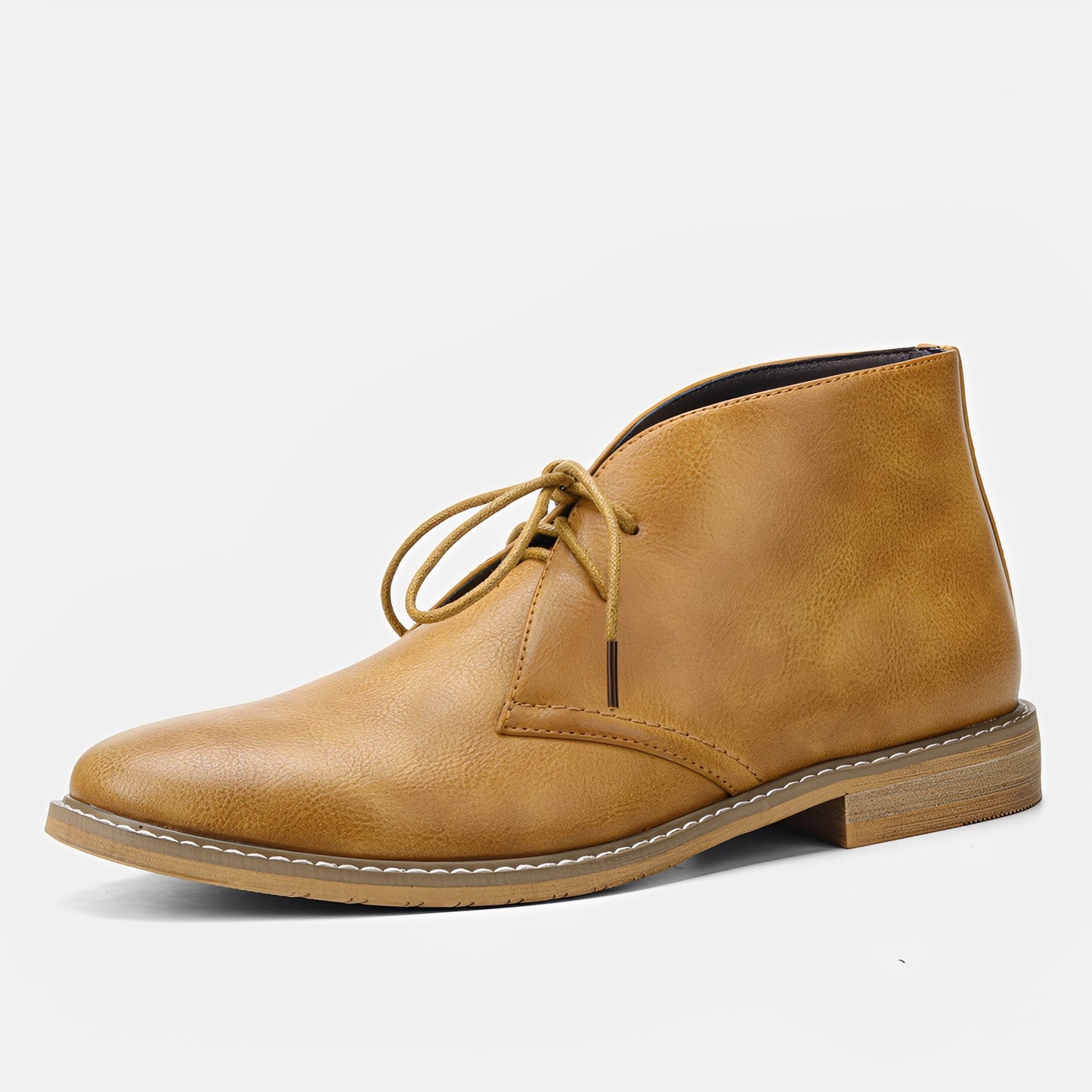 Herren Stiefel Klassisch Leder Schwarz - Norvielle
