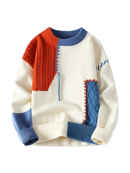 Norvielle Unisex Grobstrickpullover Strukturdesign