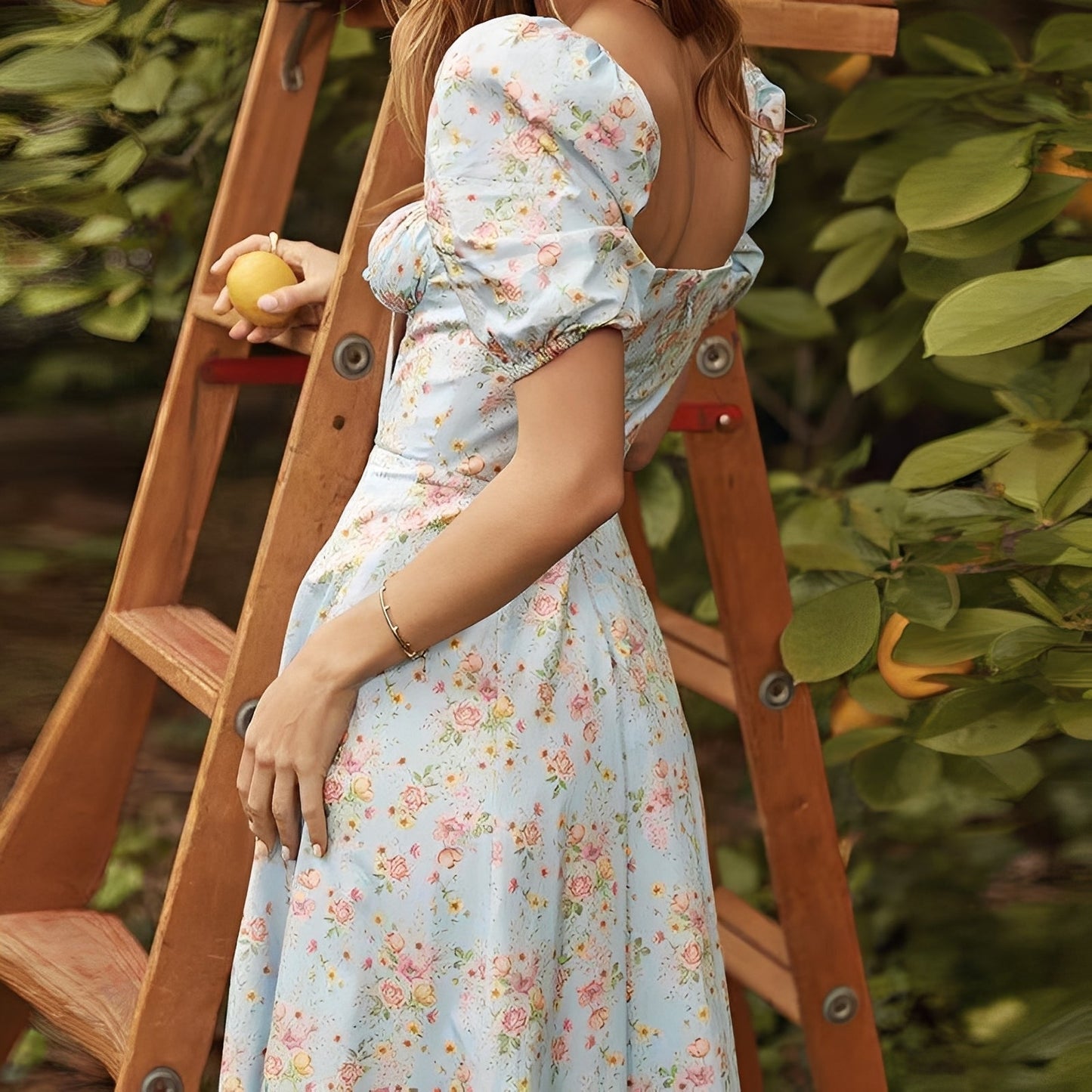 Emilia Damen Midikleid Blumenmuster