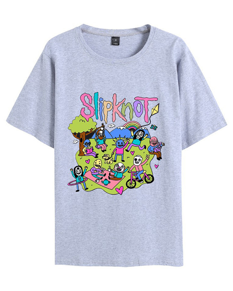 Munter Herren T-Shirt Slipknot Baumwolle