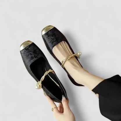Damen Schuhe Niedriger Absatz Leder