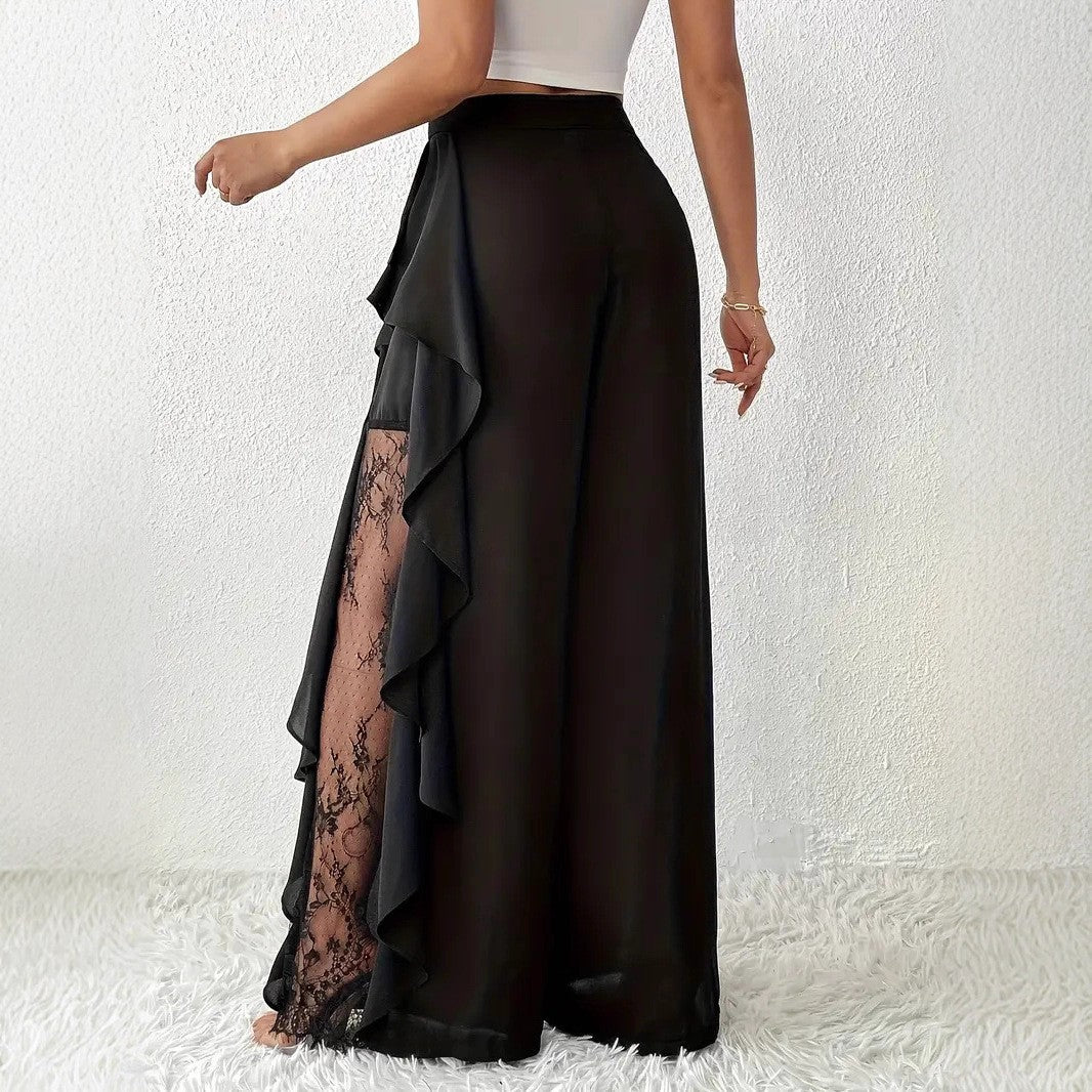 Damenhose Hochtaille Weites Bein