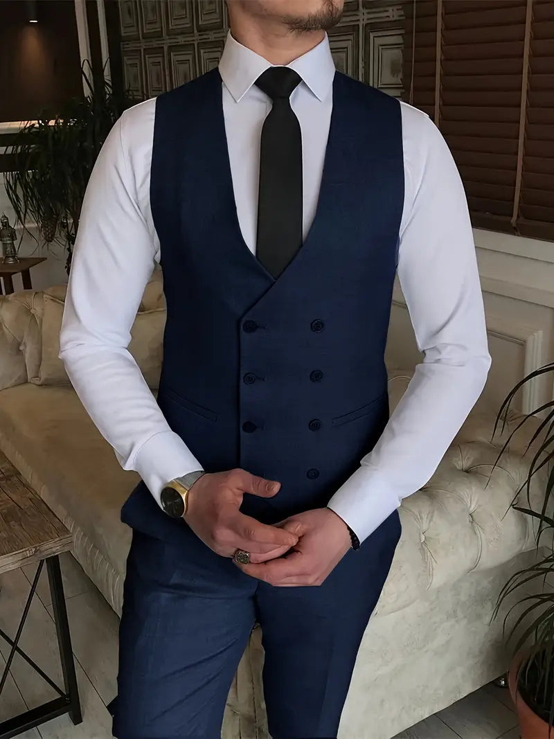 Herren Business-Anzug Blazer, Weste und Hose