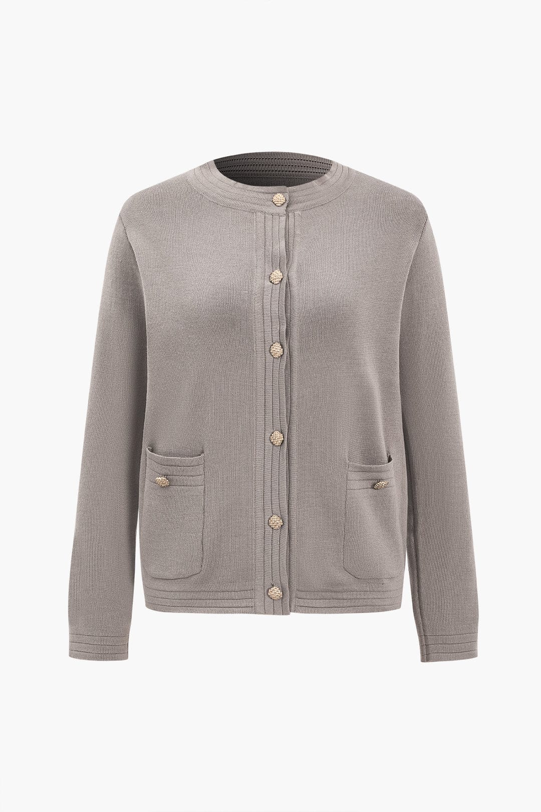 Damen Strick-Zweiteiler-Set Cardigan und Wide-Leg-Hose
